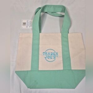 Canvas Tote Bag in Mint pastel